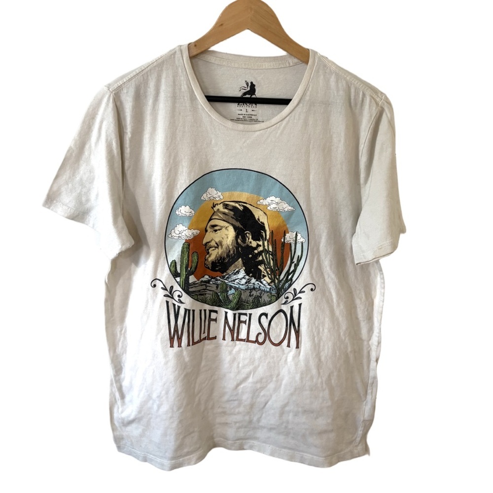 Zion Rootswear Cream Willie Nelson Graphic Tee